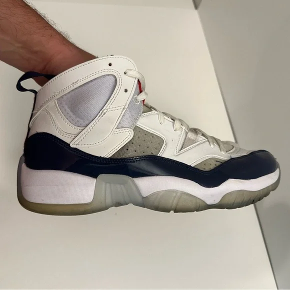 Nike Air Jordan Jumpam Two Trey DO1925 102 White/Navy-University Red Size 10